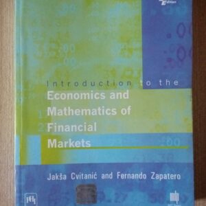 Used Book Introductoin of the Economic And Mathematics of Financial Markets