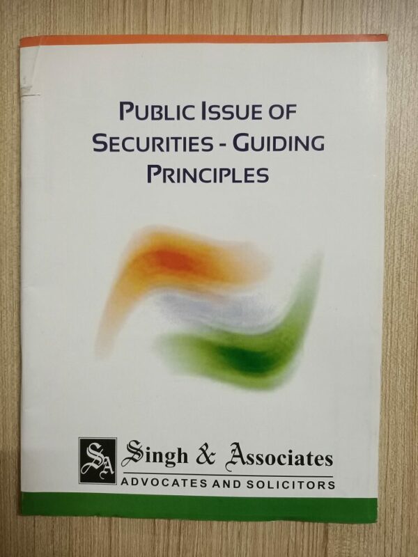 Used Book Public Issue of Securities - Guiding Principles