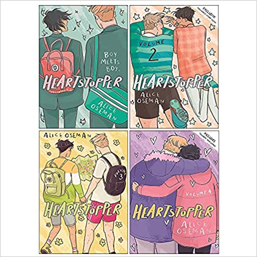 Second Hand Book HeartStopper - Alice Oseman - Boy Meets Boy (Complete set of 4 graphic novels)