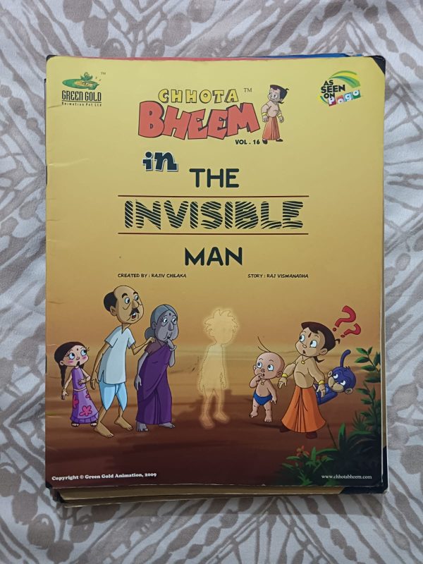 Second Hand Book - Chhota Bheem in The Invisible Man - Comic for Children