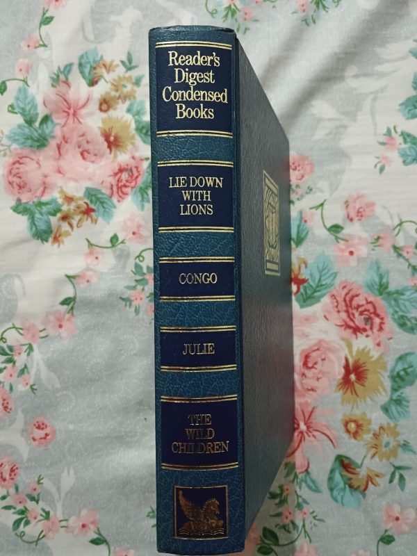 Second hand Book - Reader's Digest Condensed Books (4 in 1) - Lie Down With Lions by Ken Follet - Julie by Catherine Marshal - CONGO by Micheal Crichton - The Wild Children by Felice Holman
