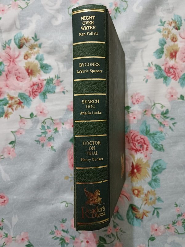 Second hand Book - Reader's Digest Condensed Books (4 in 1) - Night Over Water by Ken Follet - BYGONES by La Vyrle Spencer - Seart Dog - Angela Locke - Doctor on Trial by Henry Denker