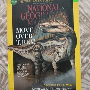 National Geographic Used Books - Move Over T.Rex - The Quest for the Biggest- Baddest Predator on Earth - Drought in the West - Medival Mountain Hideway - Food - The Truth About GMOs