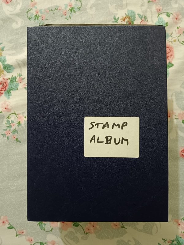 Used Book - Stamps Album - 350 Stamps (in a Medium Size Hardbound stamp book having 10 double sided sheets) - Please whatsapp @ 9899242756 for the Video of stamps