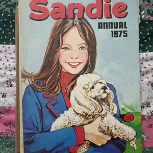 Second hand book - SANDIE 1975 - Romantic Stories for Girls in Comic and Cartoon Format - Hardbound - Collectible Edition - Black & White