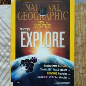 Second Hand Book - National Geographic - 125th Anniversary Special Issue - Why We Explore - Heading off to the Stars - The Wildest Place on Earth - Surviving Antarctica - The Secret World of Microbes - Celebrating 125 Years of Exploration