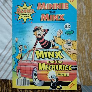 Second hand book - Minnie The Minx - Minx And The Mechanics - The Beano Super Stars - Rare Vintage Comic