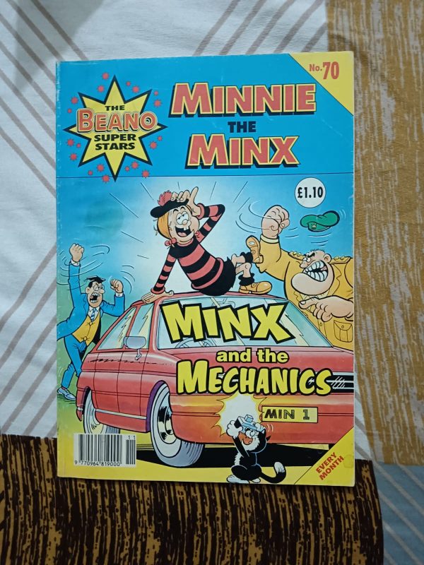 Second hand book - Minnie The Minx - Minx And The Mechanics - The Beano Super Stars - Rare Vintage Comic