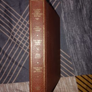 Second hand Book - Reader's Digest Condensed Book (4 in 1) - The Shining Land by Rosalind Laker - The Great Husky Race by Jose Giovanni - Find a Safe Place by Alexander Lazzarino & E. Kent Hayes - The Flame Trees of Thika by Elspeth Huxley (First Edition)