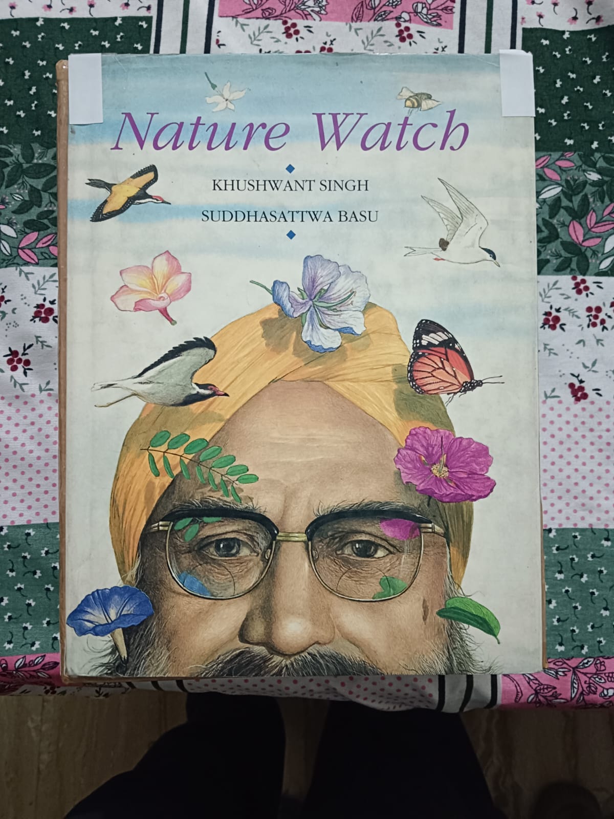 Used Book - Nature Watch - Khushwant Singh - Suddhasattwa Basu - The Diary of a Nature Lover Patterned After The Traditional Baramasi of Indian Poets - Illustrated - Luster Press