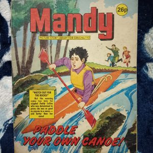Second hand book - MANDY - Picture Story Library for Girls - Paddle Your Own Canon - Black & White Old Vintage Edition