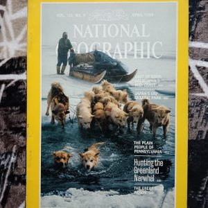 Second Hand Book - National Geographic - East of Edan California's Mid Coast - Japan's Izu Oceanic Park - The Plain People of Pennysylvania - Hunting The Greenland Narwhal - The Great Blue Heron