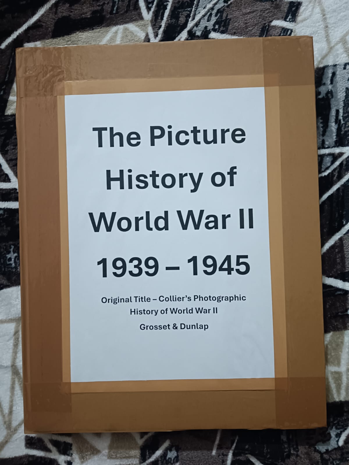 Second Hand Book - The Picture History of World War II - 1939-1945 - Original Title - Collier's Photographic History of World War II - Grosset & Dunlap - A Big Size Pictorial Collectible Edition