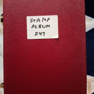 Used Book - Stamps Album - 247 Stamps (in a Medium Size Hardbound stamp book having 10 double sided sheets) - Please whatsapp @ 9899242756 for the Video of stamps