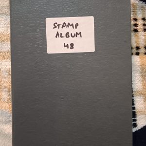 Used Book - Stamps Album - 48 Stamps (in a Medium Size Hardbound stamp book having 10 double sided sheets) - Please whatsapp @ 9899242756 for the Video of stamps