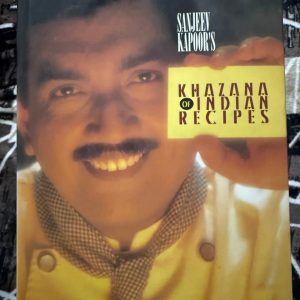 Used Book - Sanjeev Kapoor - Khazana of Indian Receipes - Soups and Salads - Snacks - Chicken - Gosht - Fish and Seafood - Vegetables - Rice and Rotis - Sweets