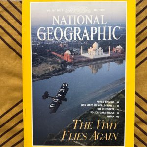 Second Hand Book - National Geographic - The Vimy Flies Again - Nurse Sharks - NGS Maps In World War II - The Cherokee - Poison Dart Frogs - Oman - This National Geographic volume is a captivating blend of history and natural wonder. From the aerial legacy of Vimy to the hidden world of nurse sharks and poison dart frogs, it spans the globe with unrivaled depth. It’s a brilliant exploration of cultural heritage and the strategic genius of wartime cartography.