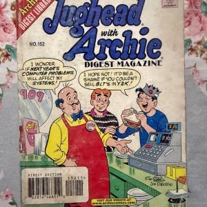 Used Book - Jughead With Archie – Jughead Comics Digest Magazine is a hilarious tribute to Riverdale’s premier burger-loving nonconformist. Bursting with classic adventures, crown-wearing antics, and his trademark sarcastic wit, this pocket-sized powerhouse delivers double the laughs. It is a delightfully charming read that perfectly celebrates the ultimate lazy genius and his timeless comic escapades.