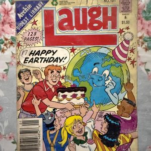 Used Book - LAUGH Comics Digest Magazine - Laugh is a hilarious tribute to Riverdale’s premier burger-loving nonconformist. Bursting with classic adventures, crown-wearing antics, and his trademark sarcastic wit, this pocket-sized powerhouse delivers double the laughs. It is a delightfully charming read that perfectly celebrates the ultimate lazy genius and his timeless comic escapades.