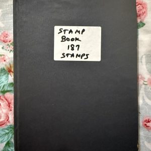 Used Book - Stamps Album - 187 Stamps (in a Medium Size Hardbound stamp book having 10 double sided sheets) - Please whatsapp @ 9899242756 for the Video of stamps
