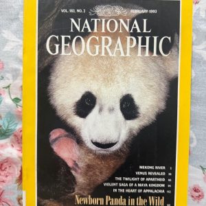 Second Hand Book - National Geographic - February 1993 - Mekong River - Venus Revealed - The Twilight of Apartheid - Violent Saga of A Maya Kingdom - In The Heart of Appalachia - Newborn Panda In The Wild - This extraordinary February 1993 edition of National Geographic delivers a masterclass in global storytelling. From the mighty Mekong River to the dramatic twilight of Apartheid, it captures pivotal moments in human history. Pairing the mystery of Venus with the intimate sight of a wild newborn panda, it is a timeless, breathtaking treasure.