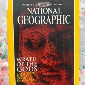 Second Hand Book - National Geographic - July 2000 - This extraordinary July 2000 edition of *National Geographic* delivers a spellbinding look at history, nature, and the cosmos. Anchored by the powerful cover story "Wrath of the Gods," it masterfully uncovers ancient civilizations. With its signature breathtaking photography and evocative storytelling, this issue remains a magnificent and timeless archival treasure.
