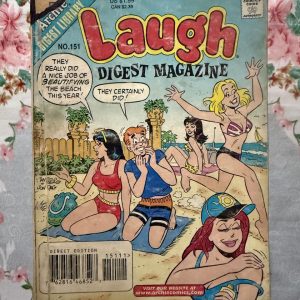 Used Book - LAUGH Comics Digest Magazine - Laugh is a hilarious tribute to Riverdale’s premier burger-loving nonconformist. Bursting with classic adventures, crown-wearing antics, and his trademark sarcastic wit, this pocket-sized powerhouse delivers double the laughs. It is a delightfully charming read that perfectly celebrates the ultimate lazy genius and his timeless comic escapades.