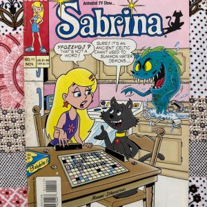 Used Book - This Sabrina the Teenage Witch Jumbo Size edition is a magical, spellbinding treat! Packed with supernatural mishaps, high school drama, and SalemтАЩs iconic snark, it showcases the ultimate teenage witch at her finest. With nostalgic artwork and enchanting, feel-good stories, this massive collection delivers pure, timeless joy for Archie fans everywhere.