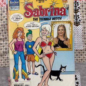 Used Book - This Sabrina the Teenage Witch Jumbo Size edition is a magical, spellbinding treat! Packed with supernatural mishaps, high school drama, and SalemтАЩs iconic snark, it showcases the ultimate teenage witch at her finest. With nostalgic artwork and enchanting, feel-good stories, this massive collection delivers pure, timeless joy for Archie fans everywhere.