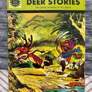 Second hand Book - Deer Stories - The Gentle Wisdom of the Jataka - Amar Chitra Katha - *Deer Stories: The Gentle Wisdom of the Jataka* is a heartwarming collection that beautifully highlights themes of compassion and self-sacrifice. Amar Chitra Katha brings these ancient moral tales to life through charming illustrations and engaging prose. It is a wonderful, soul-soothing read that imparts timeless wisdom, perfectly suited for every reader.